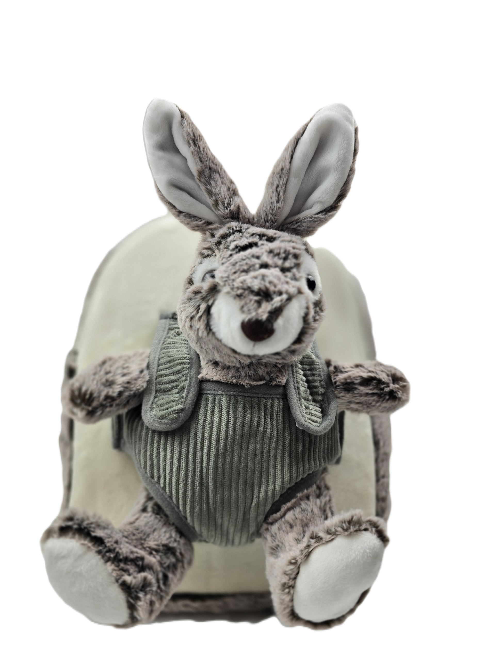 Bunny stuffed plush animal kids backpack big