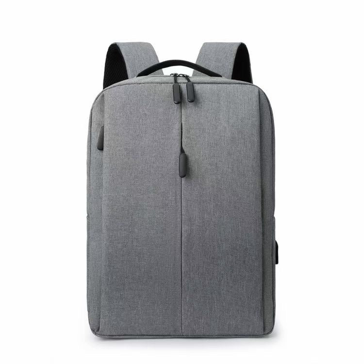 Grey Anti theft Travel Backpack with USB Port