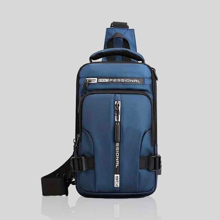 Blue Minimalist waterproof travel sling bag