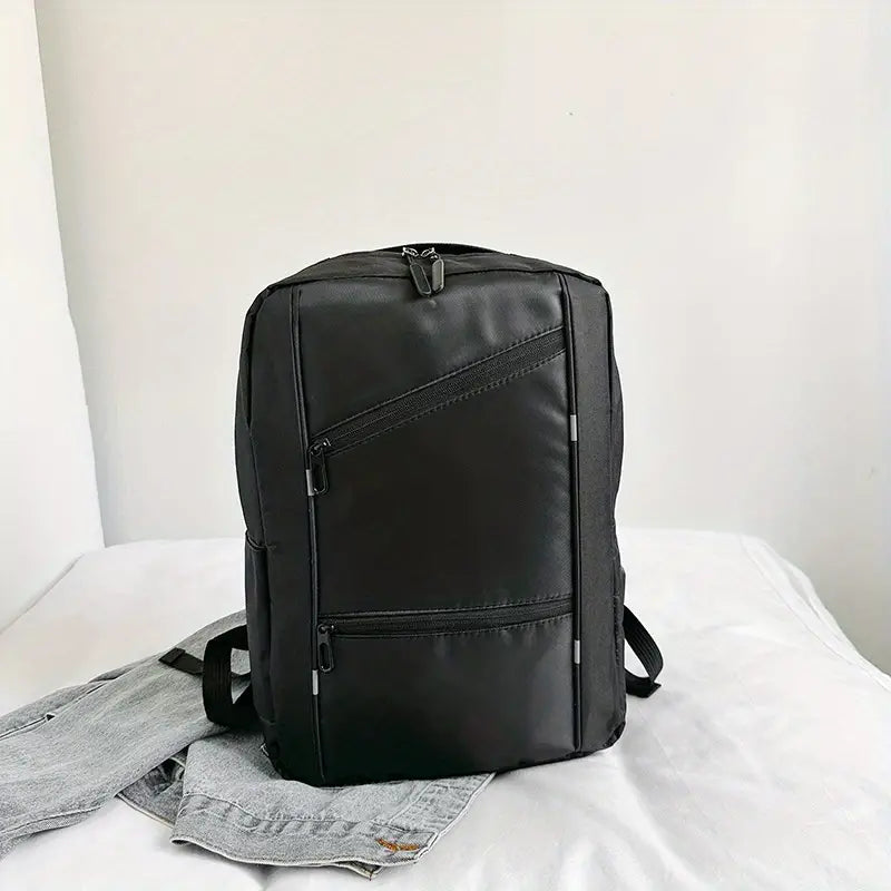 Black travel backpack