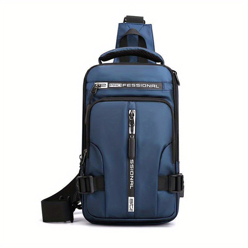 Men s Waterproof Travel Sling Bag Anti Theft Backpack