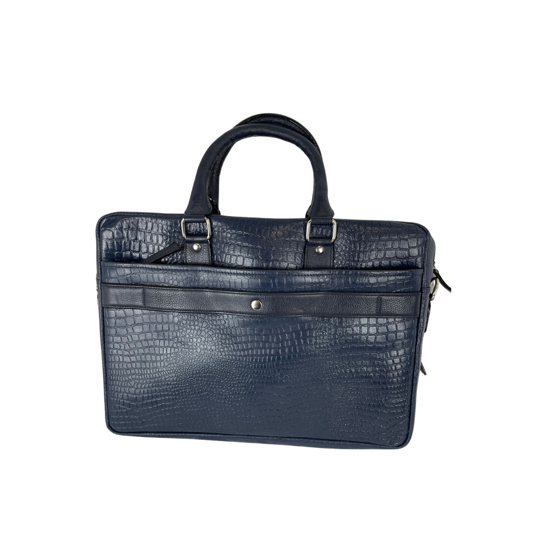 The Textured Laptop Bag with Detachable Strap